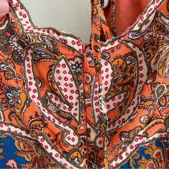 Anthropology Freya Halter Applique Mini Dress Size 12 - Picture 13 of 13